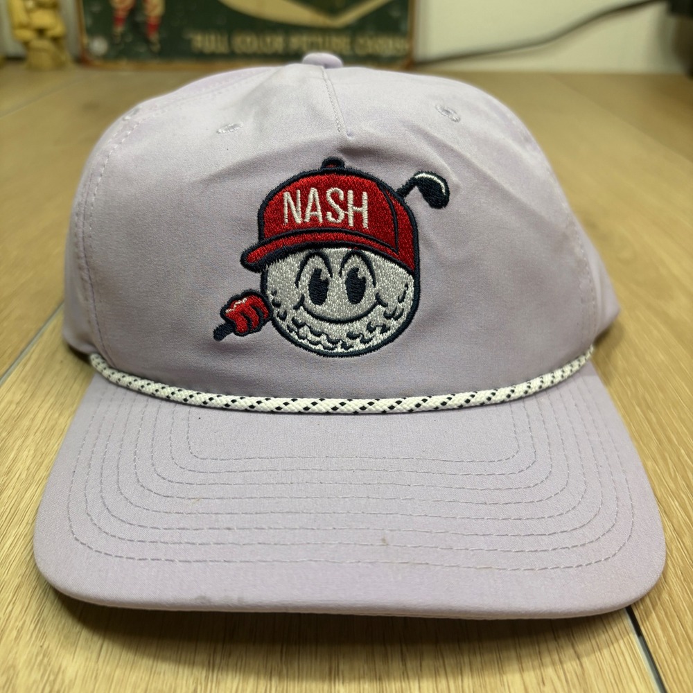Swannies Golf‎ Nash Rope Hat Mens Lavender Purple Snapback Golf Ball Cap NEW